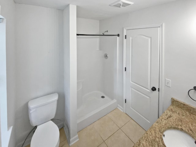 7110 Ridgestone Dr, Ooltewah, TN 37363 - full bath featuring tile patterned floors, a shower, and vanity