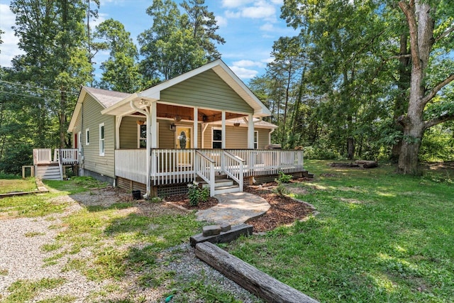 100 Anderson Ridge Rd, Jasper, TN 37347 - bungalow with a front lawn, crawl space, and a porch
