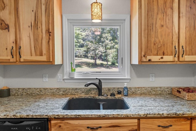 100 Anderson Ridge Rd, Jasper, TN 37347 - kitchen with dishwasher and light stone counters