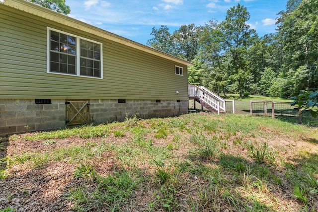 100 Anderson Ridge Rd, Jasper, TN 37347 - view of side of home featuring crawl space and stairs