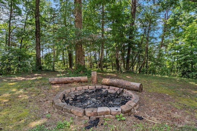 100 Anderson Ridge Rd, Jasper, TN 37347 - view of yard featuring an outdoor fire pit
