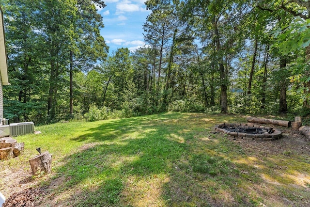 100 Anderson Ridge Rd, Jasper, TN 37347 - view of green lawn with an outdoor fire pit