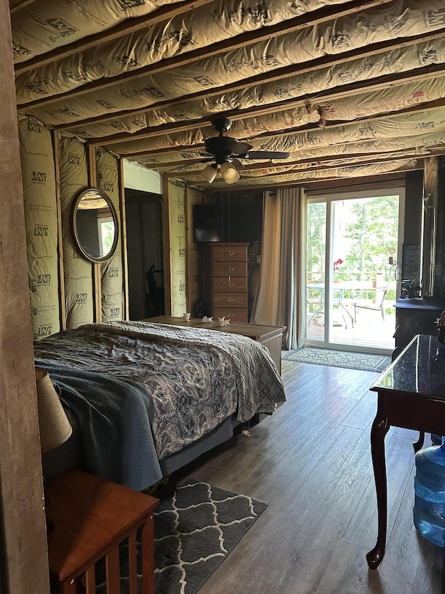 365 Green Dr Unit 4, Pikeville, TN 37367 - bedroom featuring access to outside and wood finished floors