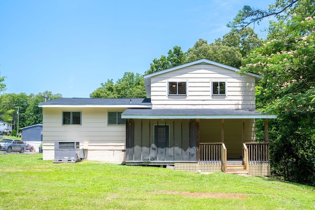 137 N Hidden Valley Rd, Rossville, GA 30741 - back of property with board and batten siding and a porch