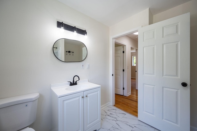 137 N Hidden Valley Rd, Rossville, GA 30741 - bathroom with marble look tile flooring and vanity
