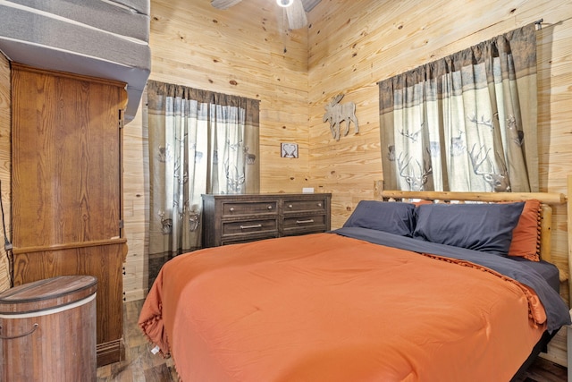 1780 Wolf Haven Rd, Spencer, TN 38585 - bedroom with wood walls