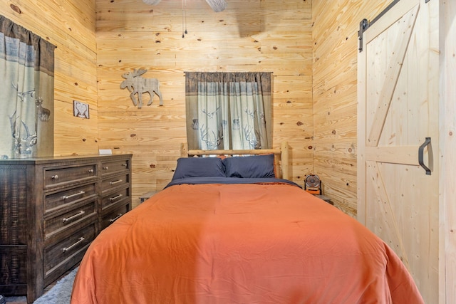 1780 Wolf Haven Rd, Spencer, TN 38585 - bedroom with wood walls