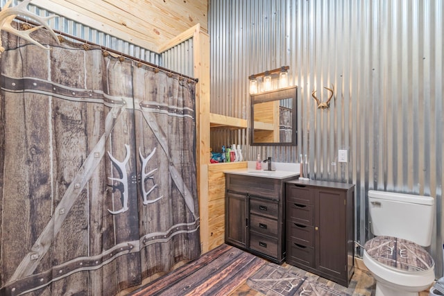 1780 Wolf Haven Rd, Spencer, TN 38585 - bathroom with vanity and wood finished floors