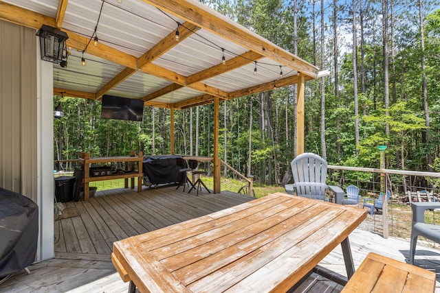 1780 Wolf Haven Rd, Spencer, TN 38585 - deck featuring a grill
