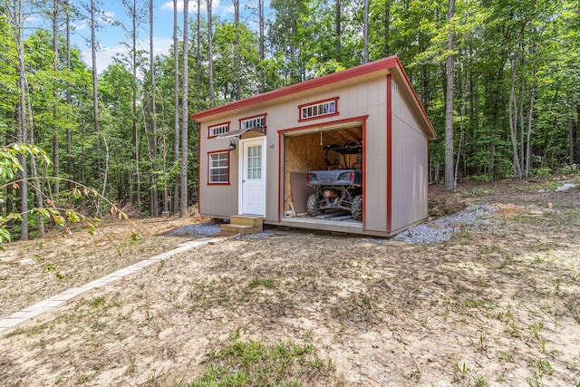 1780 Wolf Haven Rd, Spencer, TN 38585 - view of outdoor structure with a garage