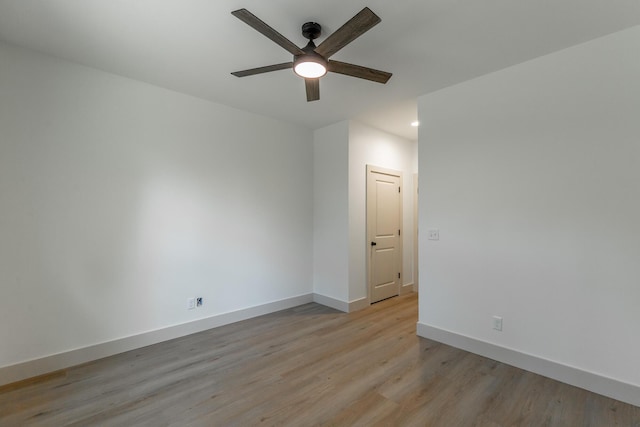 581 W Reed Rd, Lafayette, GA 30728 - unfurnished room with ceiling fan, light wood-style flooring, and recessed lighting