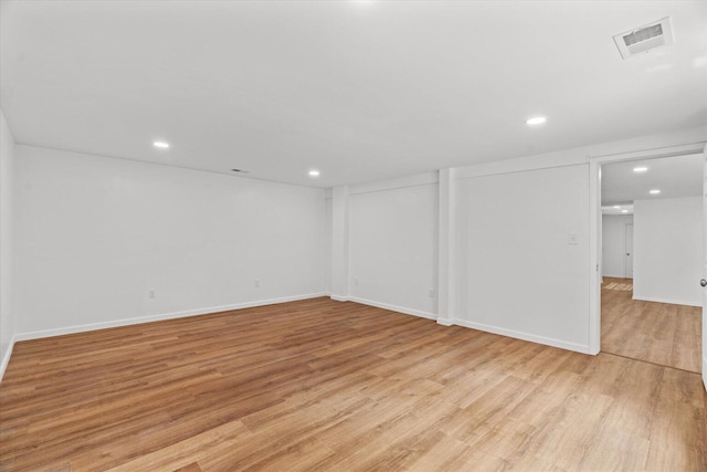 1320 Coker Dr, Dalton, GA 30721 - below grade area featuring light wood-style flooring and recessed lighting