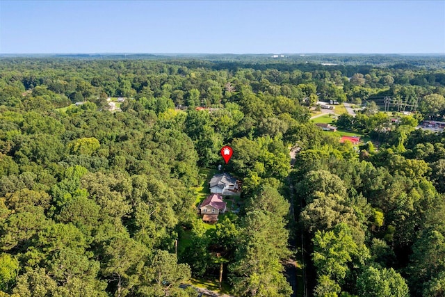 1320 Coker Dr, Dalton, GA 30721 - aerial overview of property's location featuring a heavily wooded area