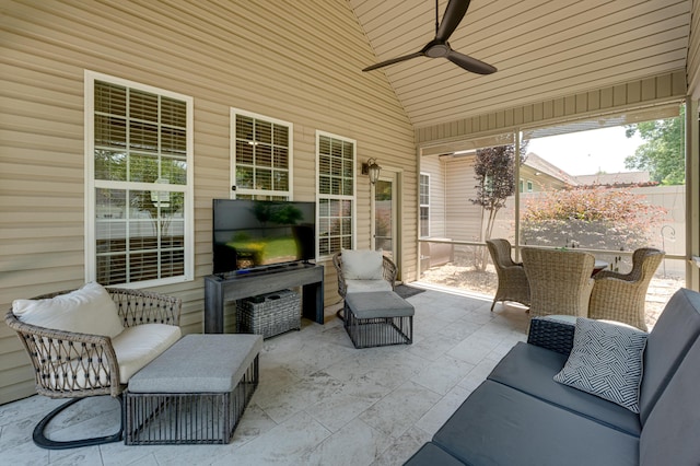 2742 Amsterdam Ln Unit 14, Chattanooga, TN 37421 - view of patio / terrace featuring ceiling fan