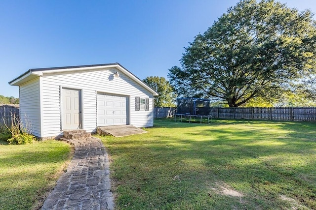 119 Broadacre Rd NE, Dalton, GA 30721 - garage featuring a trampoline