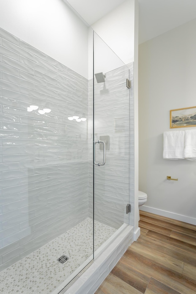 1857 Zeta Way, Chattanooga, TN 37404 - bathroom with a stall shower and wood finished floors
