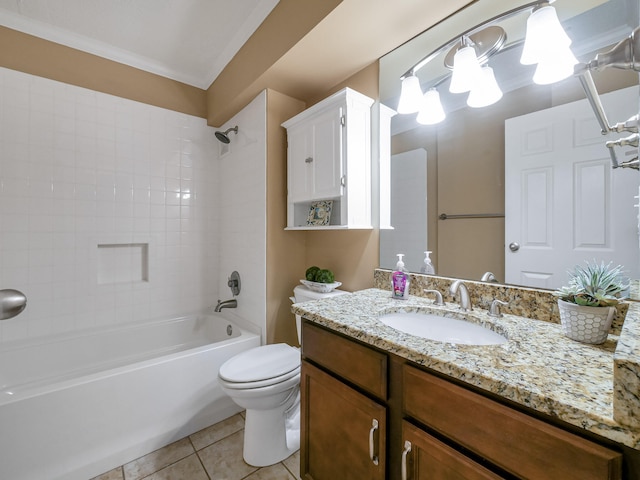 1131 Stringers Ridge Rd Unit 4C, Chattanooga, TN 37405 - bathroom with vanity, shower / tub combination, and tile patterned floors