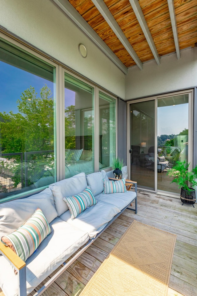 411 Fairpoint St Unit 308, Chattanooga, TN 37405 - wooden deck with an outdoor living space