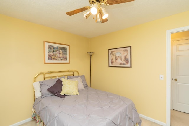 1510 Cannon Dr, Fort Oglethorpe, GA 30742 - carpeted bedroom with baseboards and ceiling fan