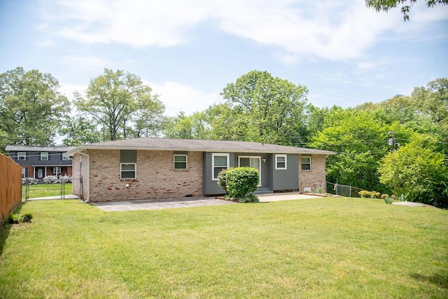 505 Heidi Cir, Chattanooga, TN 37415 - back of house featuring brick siding, crawl space, and a patio area