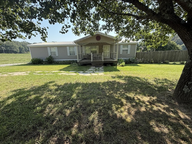 2487 Corinth Rd, Lafayette, GA 30728 - manufactured / mobile home with covered porch and a metal roof