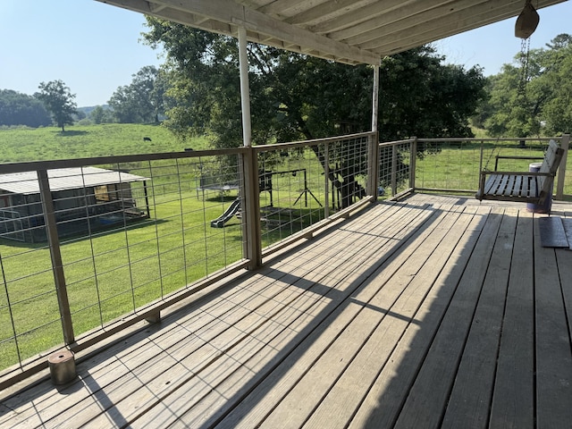 2487 Corinth Rd, Lafayette, GA 30728 - deck with a lawn