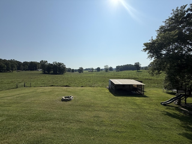 2487 Corinth Rd, Lafayette, GA 30728 - view of grassy yard with a rural view