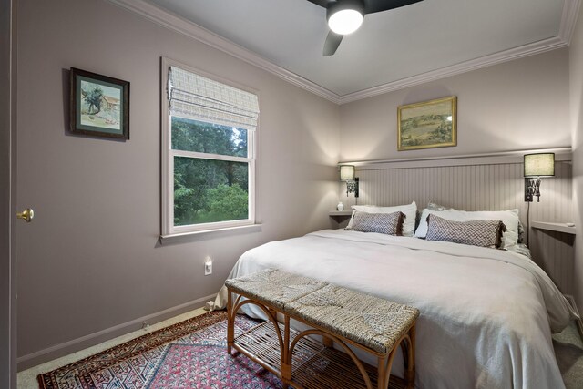 9420 Mountain Shadows Dr, Chattanooga, TN 37421 - bedroom featuring ornamental molding, carpet flooring, and ceiling fan