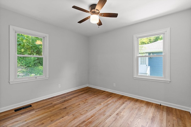 3671 Thrushwood Dr, Chattanooga, TN 37415 - spare room featuring light wood-style floors and ceiling fan
