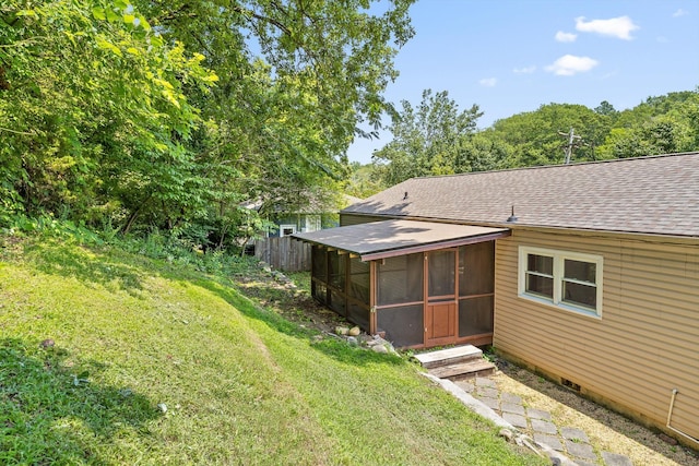 3671 Thrushwood Dr, Chattanooga, TN 37415 - view of yard featuring a sunroom