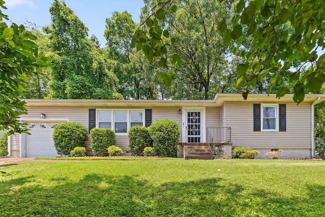 3671 Thrushwood Dr, Chattanooga, TN 37415 - single story home with a garage, a front lawn, and crawl space