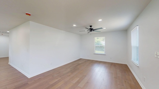 1150 Lang St NE, Cleveland, TN 37311 - unfurnished room with light wood-style flooring, recessed lighting, and a ceiling fan