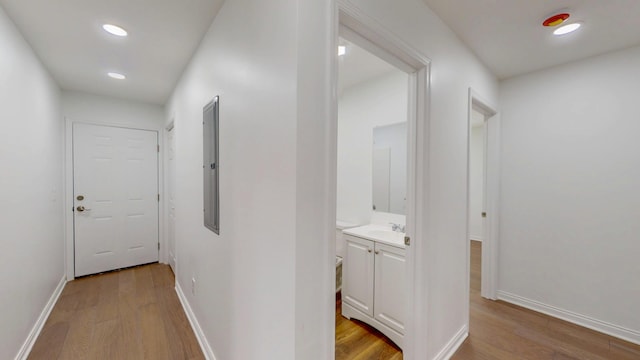 1150 Lang St NE, Cleveland, TN 37311 - corridor featuring wood finished floors and recessed lighting
