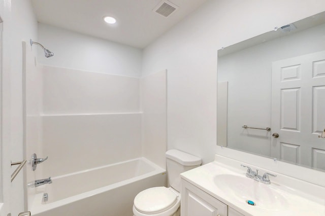 1150 Lang St NE, Cleveland, TN 37311 - full bathroom with vanity, washtub / shower combination, and recessed lighting