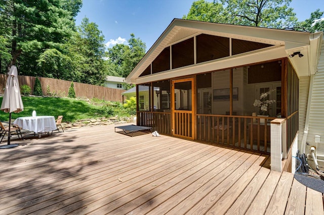 110 Linden St, Lookout Mountain, TN 37350 - deck with a sunroom