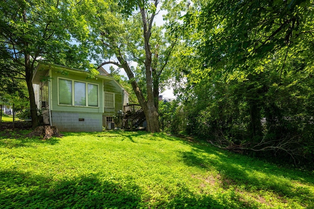 2015 James Ave, Chattanooga, TN 37415 - view of grassy yard with stairs