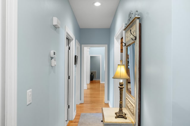 4101 Finch Ln, Chattanooga, TN 37419 - corridor with light wood finished floors and recessed lighting