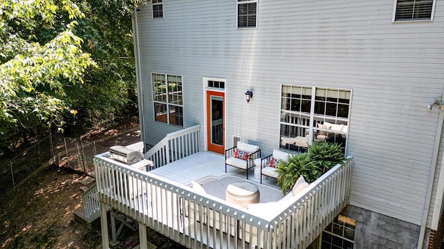 1003 Woodfern Trl, Hixson, TN 37343 - view of wooden deck