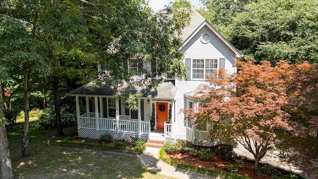 1003 Woodfern Trl, Hixson, TN 37343 - view of front of house with a porch and roof with shingles