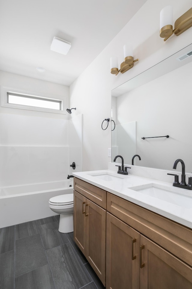 7853 Lemonade St, Chattanooga, TN 37421 - bathroom featuring double vanity and  shower combination