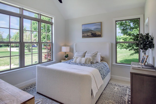 7829 Lemonade St, Chattanooga, TN 37421 - bedroom featuring light carpet and vaulted ceiling