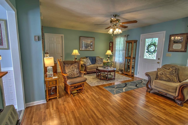 11080 US-11, Trenton, GA 30752 - living room with wood finished floors and ceiling fan
