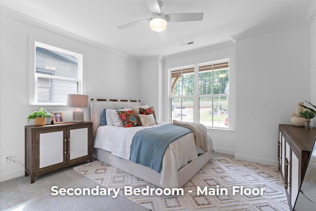 4707 Amethyst Rd Unit 891, Chattanooga, TN 37419 - bedroom with ornamental molding and ceiling fan