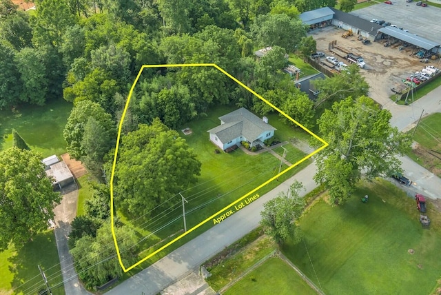 176 Depot St, Soddy Daisy, TN 37379 - aerial overview of property's location featuring property boundaries highlighted