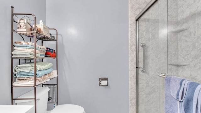 4111 Lost Oaks Dr, Ooltewah, TN 37363 - bathroom with a shower stall and toilet