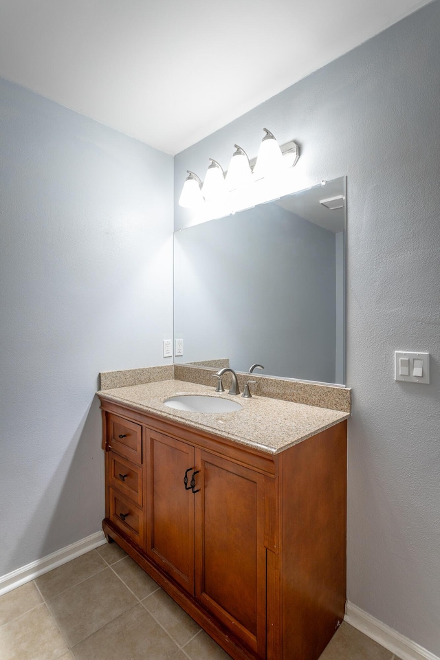 8217 Rolling Stone Ln, Ooltewah, TN 37363 - bathroom with vanity and tile patterned flooring