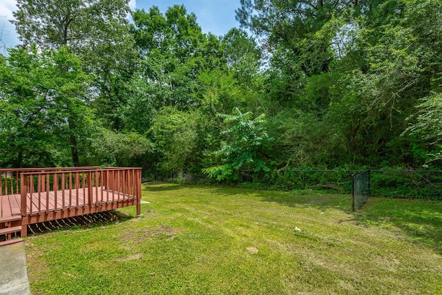8217 Rolling Stone Ln, Ooltewah, TN 37363 - view of yard with a deck