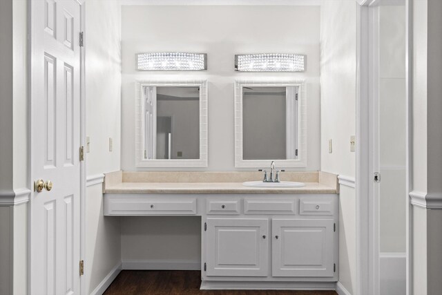 40 Castleview Ct, Ringgold, GA 30736 - bathroom featuring vanity and wood finished floors