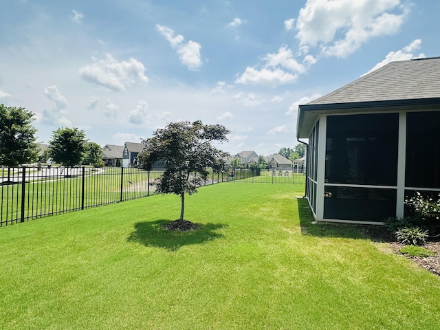 8594 River Birch Loop, Ooltewah, TN 37363 - fenced backyard with a sunroom