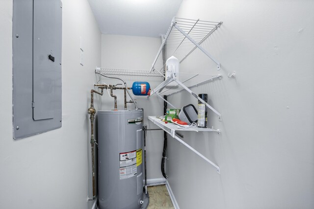 6756 Hickory Manor Cir, Chattanooga, TN 37421 - utility room featuring electric water heater and electric panel